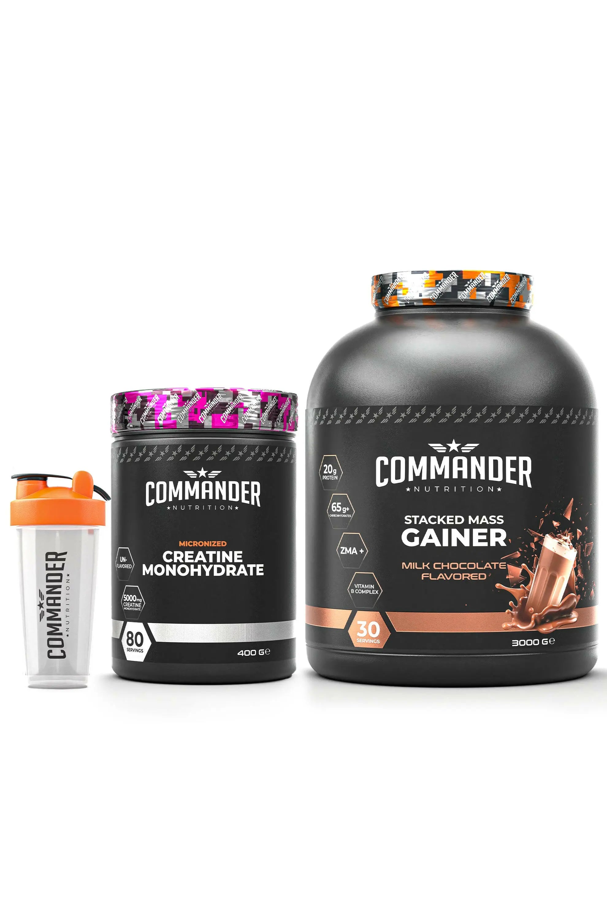 Stacked Mass Gainer + Creatine Monohydrate Paketi